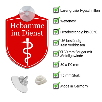 Hebamme im Dienst